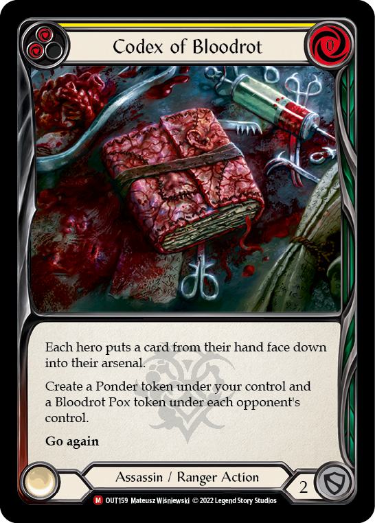 Codex of Bloodrot [OUT159] (Outsiders)  Rainbow Foil | The CG Realm