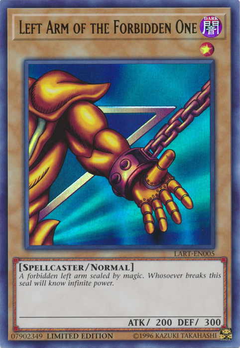 Left Arm of the Forbidden One [LART-EN005] Ultra Rare | The CG Realm