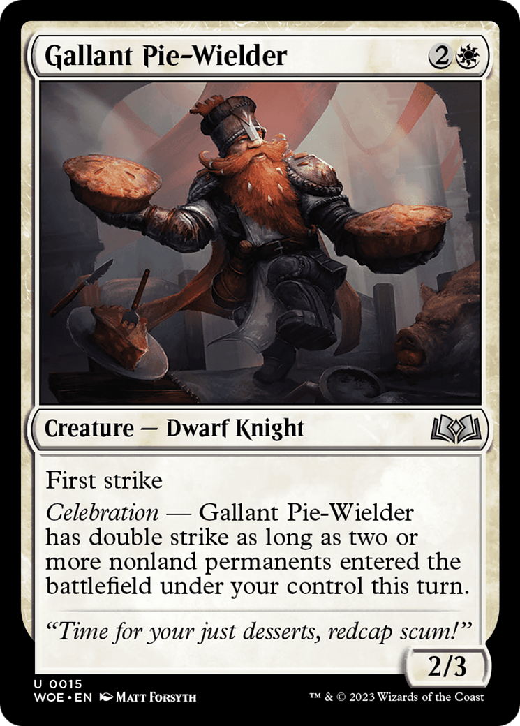 Gallant Pie-Wielder [Wilds of Eldraine] | The CG Realm