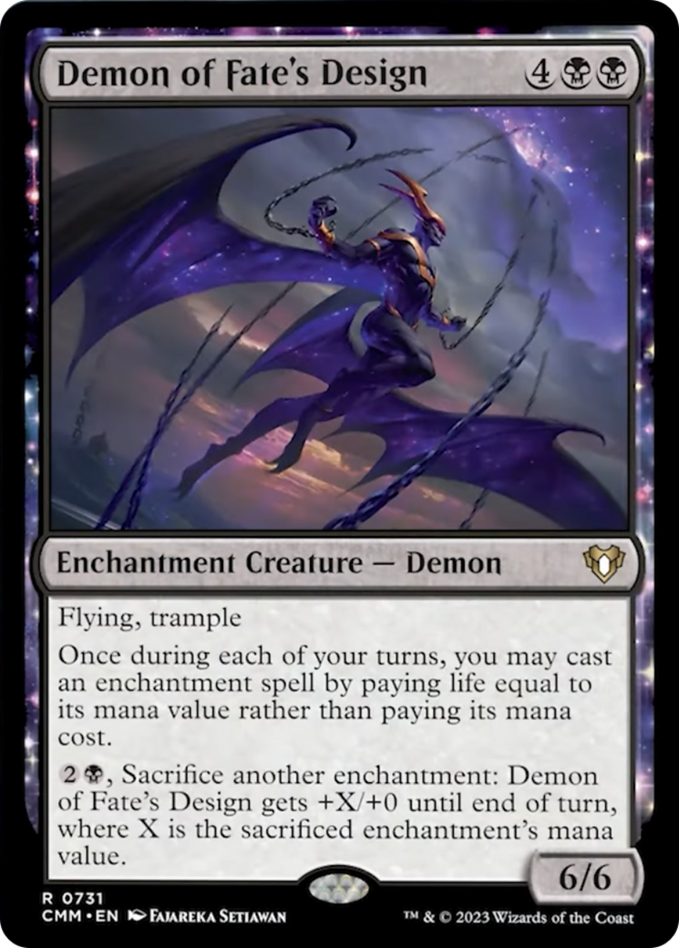 Demon of Fate's Design [Commander Masters] | The CG Realm