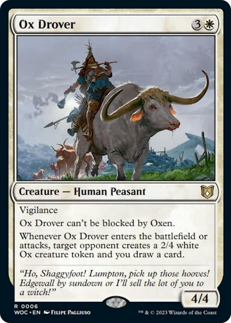 Ox Drover [Wilds of Eldraine Commander] | The CG Realm