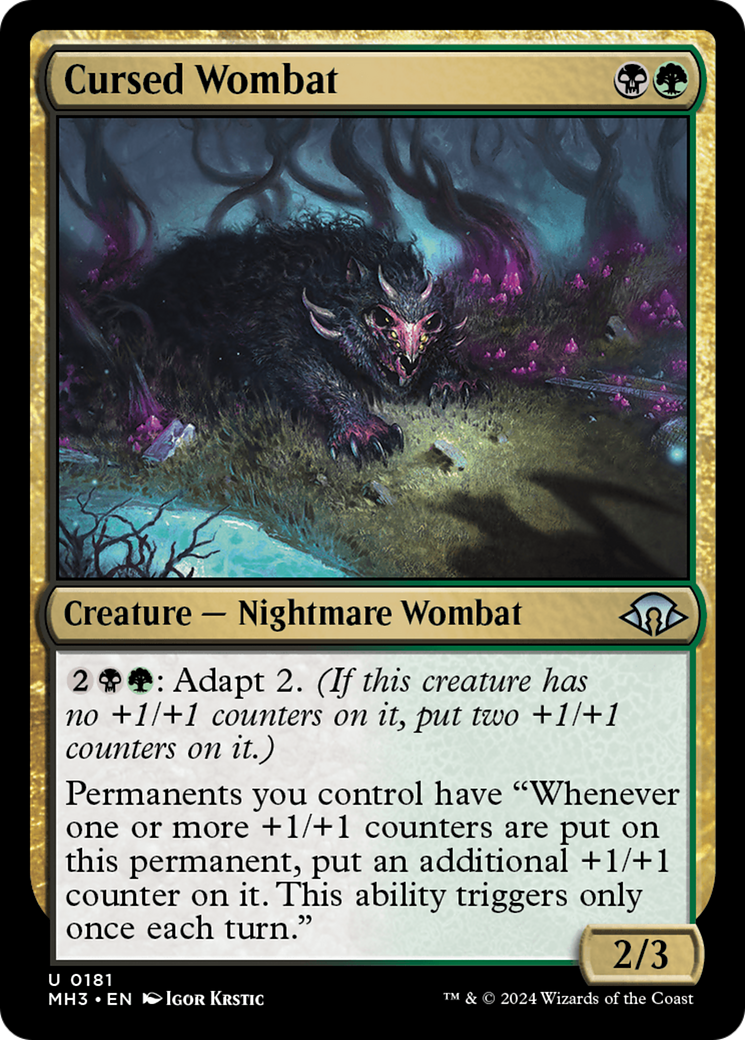 Cursed Wombat [Modern Horizons 3] | The CG Realm