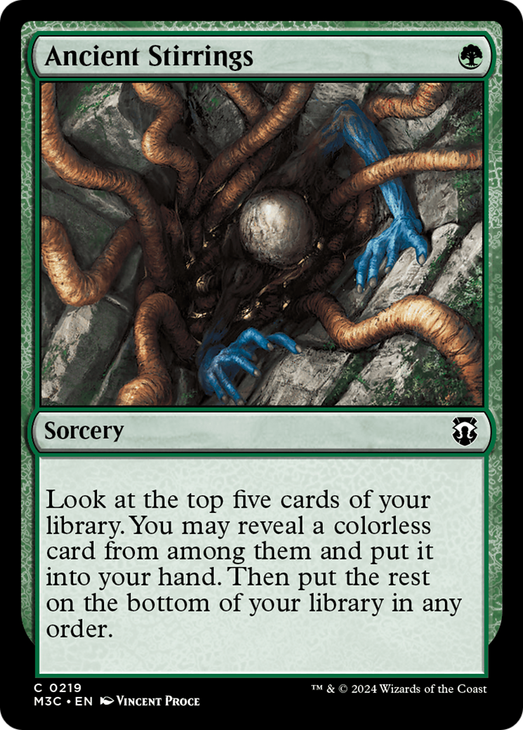 Ancient Stirrings (Ripple Foil) [Modern Horizons 3 Commander] | The CG Realm