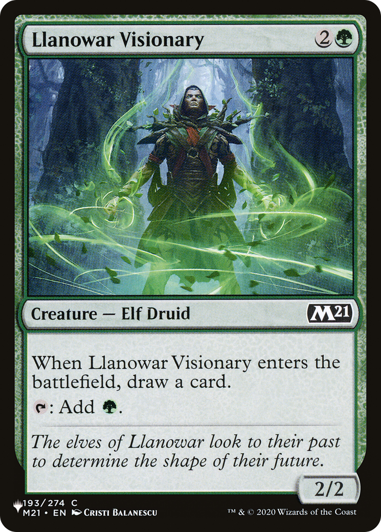 Llanowar Visionary [The List Reprints] | The CG Realm