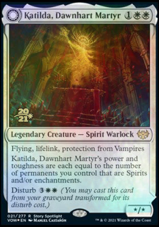 Katilda, Dawnhart Martyr // Katilda's Rising Dawn [Innistrad: Crimson Vow Prerelease Promos] | The CG Realm