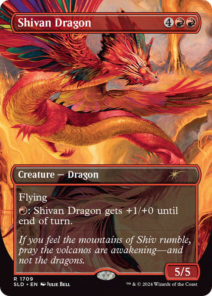 Shivan Dragon (Rainbow Foil) [Secret Lair Drop Series] | The CG Realm