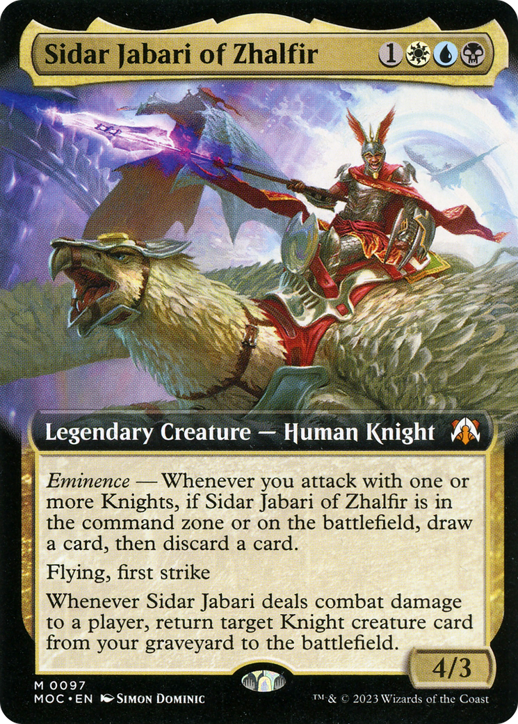 Sidar Jabari of Zhalfir (Extended Art) [March of the Machine Commander] | The CG Realm