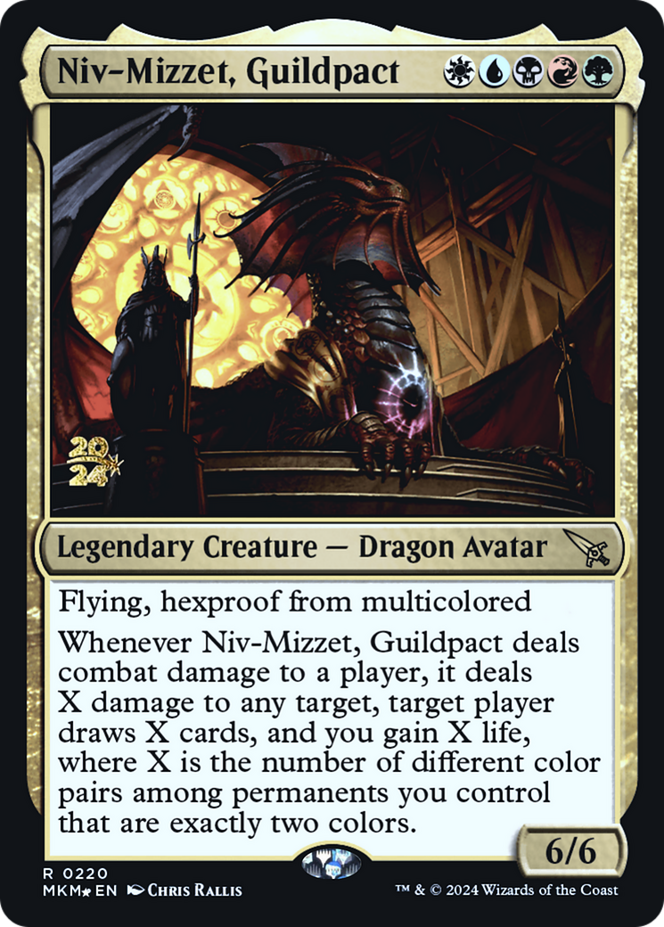 Niv-Mizzet, Guildpact [Murders at Karlov Manor Prerelease Promos] | The CG Realm