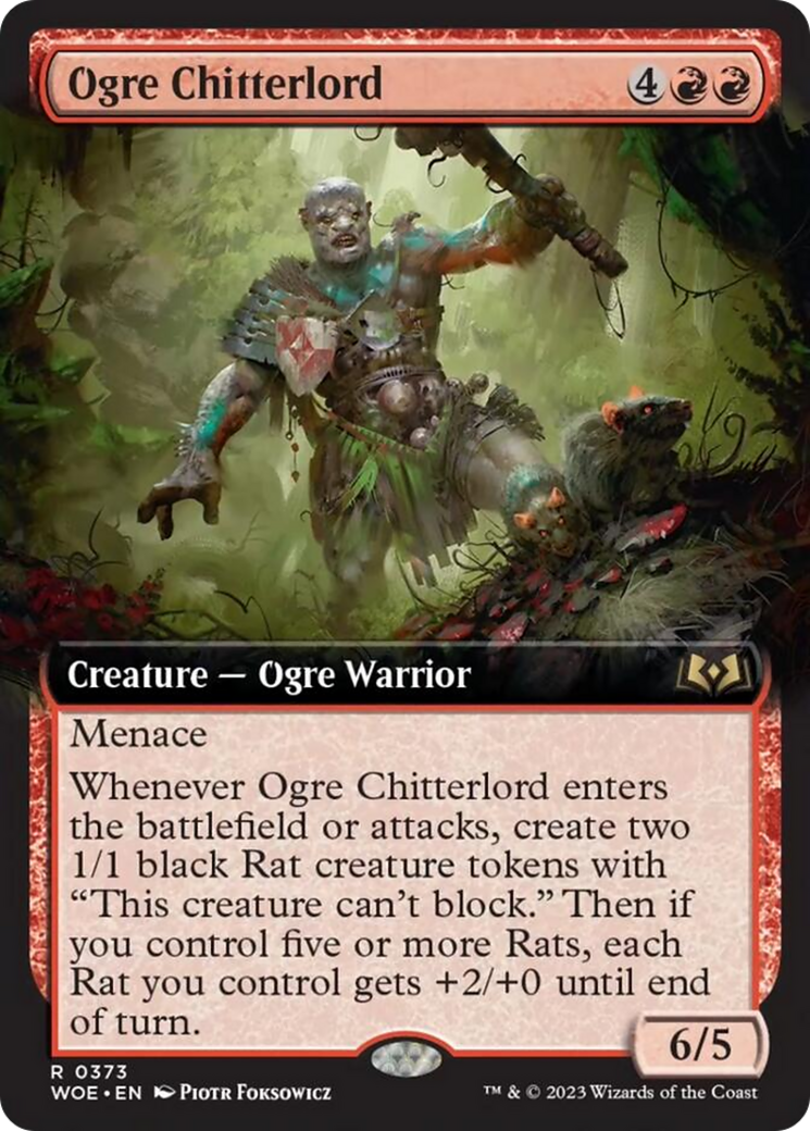 Ogre Chitterlord (Extended Art) [Wilds of Eldraine] | The CG Realm