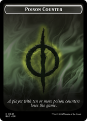 Rabbit // Poison Counter Double-Sided Token [Bloomburrow Commander Tokens] | The CG Realm