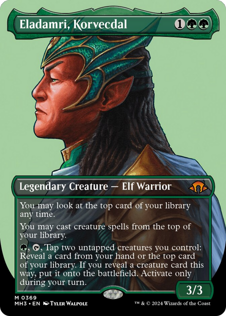 Eladamri, Korvecdal (Borderless) [Modern Horizons 3] | The CG Realm