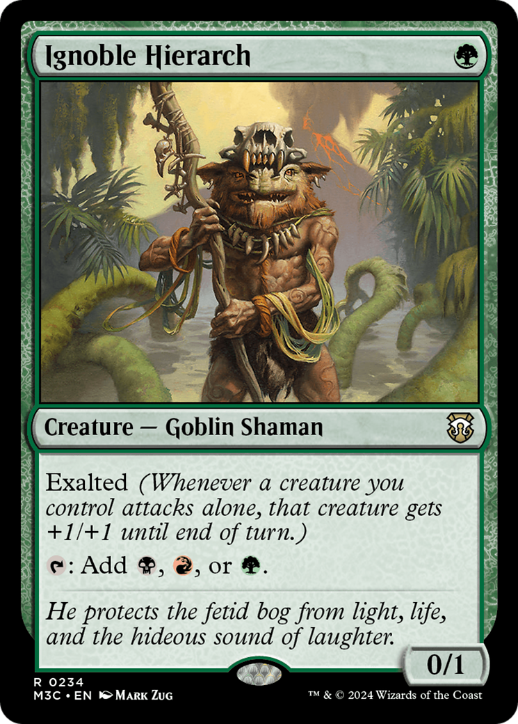 Ignoble Hierarch (Ripple Foil) [Modern Horizons 3 Commander] | The CG Realm