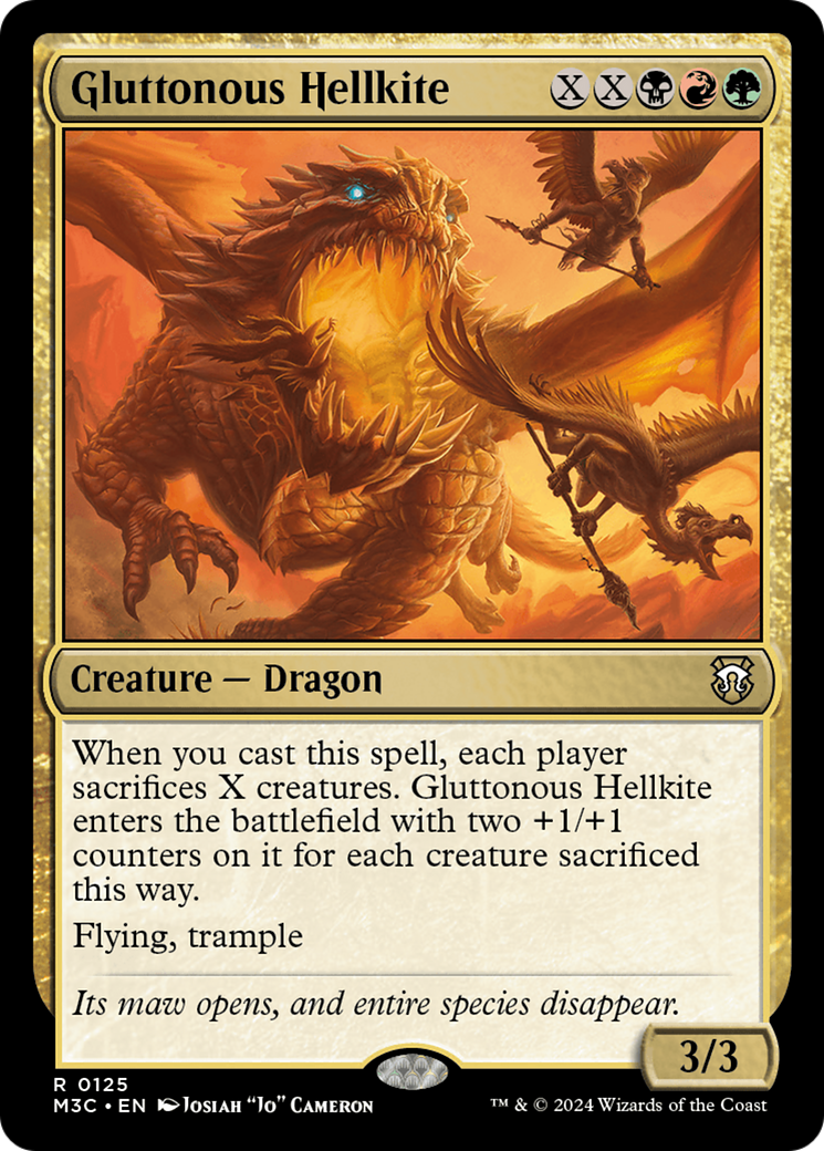 Gluttonous Hellkite [Modern Horizons 3 Commander] | The CG Realm