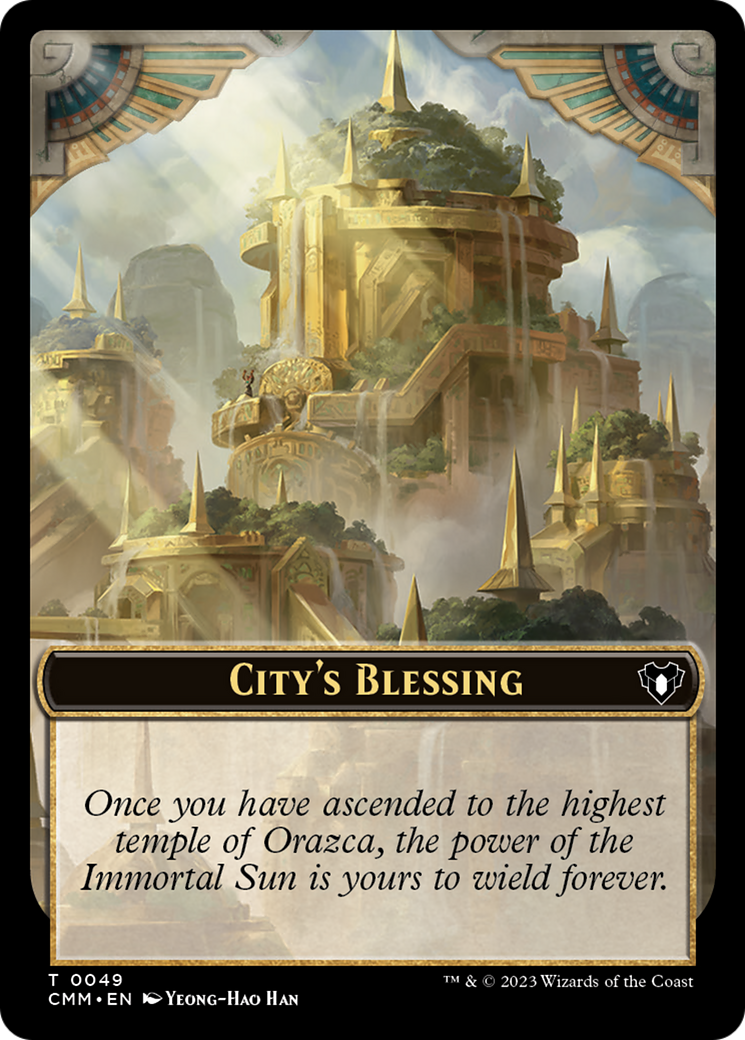 City's Blessing // Construct (0075) Double-Sided Token [Commander Masters Tokens] | The CG Realm