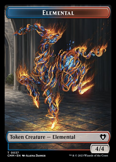 Servo // Elemental (0037) Double-Sided Token [Commander Masters Tokens] | The CG Realm