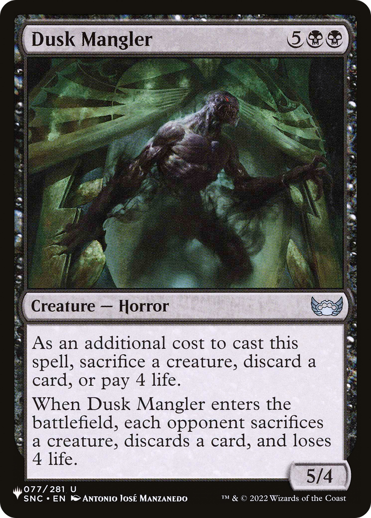 Dusk Mangler [The List Reprints] | The CG Realm