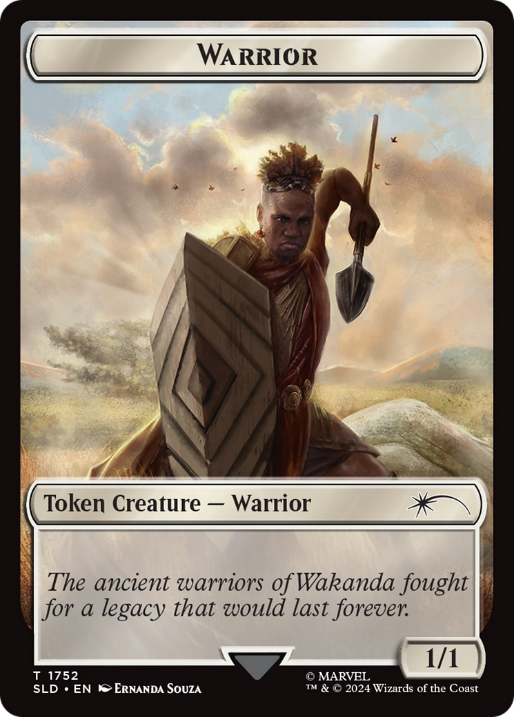 Warrior Token (Rainbow Foil) [Secret Lair Drop Series] | The CG Realm