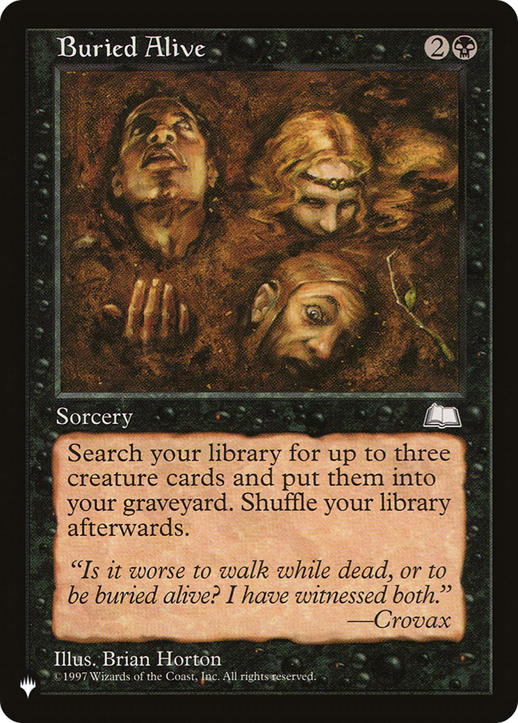 Buried Alive [The List Reprints] | The CG Realm