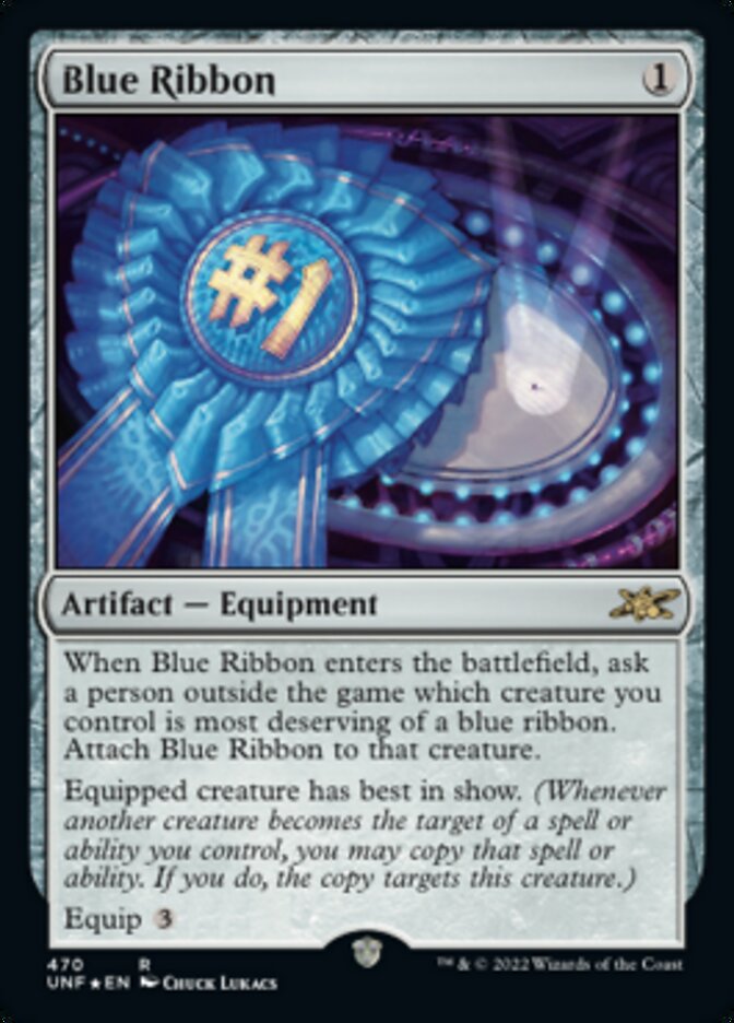 Blue Ribbon (Galaxy Foil) [Unfinity] | The CG Realm