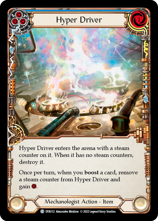 Hyper Driver (Blue) [DYN112] (Dynasty)  Rainbow Foil | The CG Realm