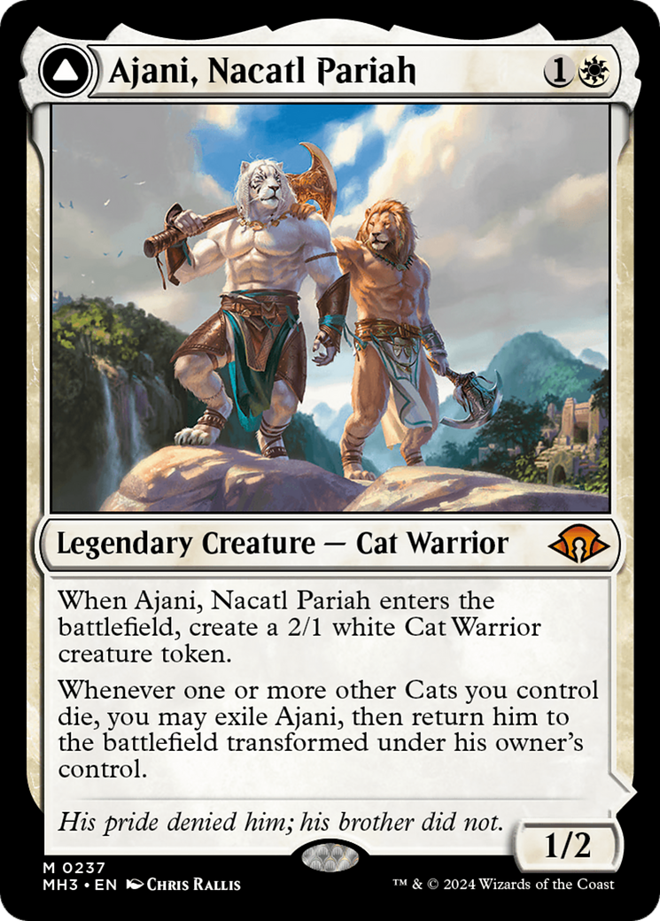 Ajani, Nacatl Pariah // Ajani, Nacatl Avenger [Modern Horizons 3] | The CG Realm