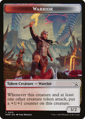 Warrior // Wrenn and Realmbreaker Emblem Double-Sided Token [March of the Machine Tokens] | The CG Realm