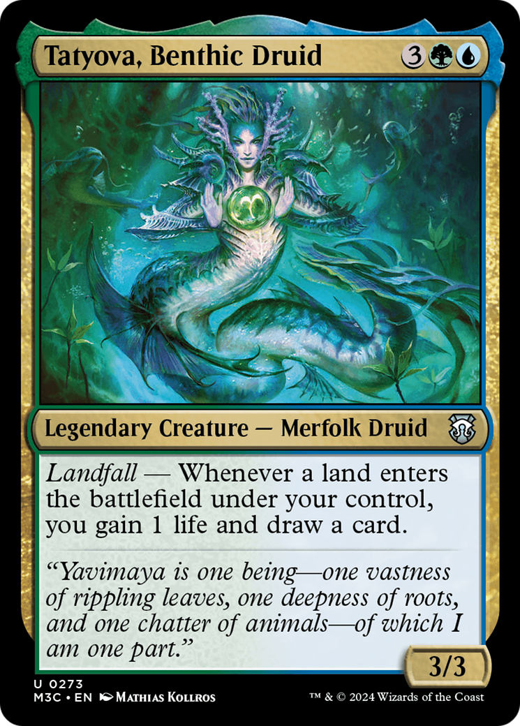 Tatyova, Benthic Druid (Ripple Foil) [Modern Horizons 3 Commander] | The CG Realm