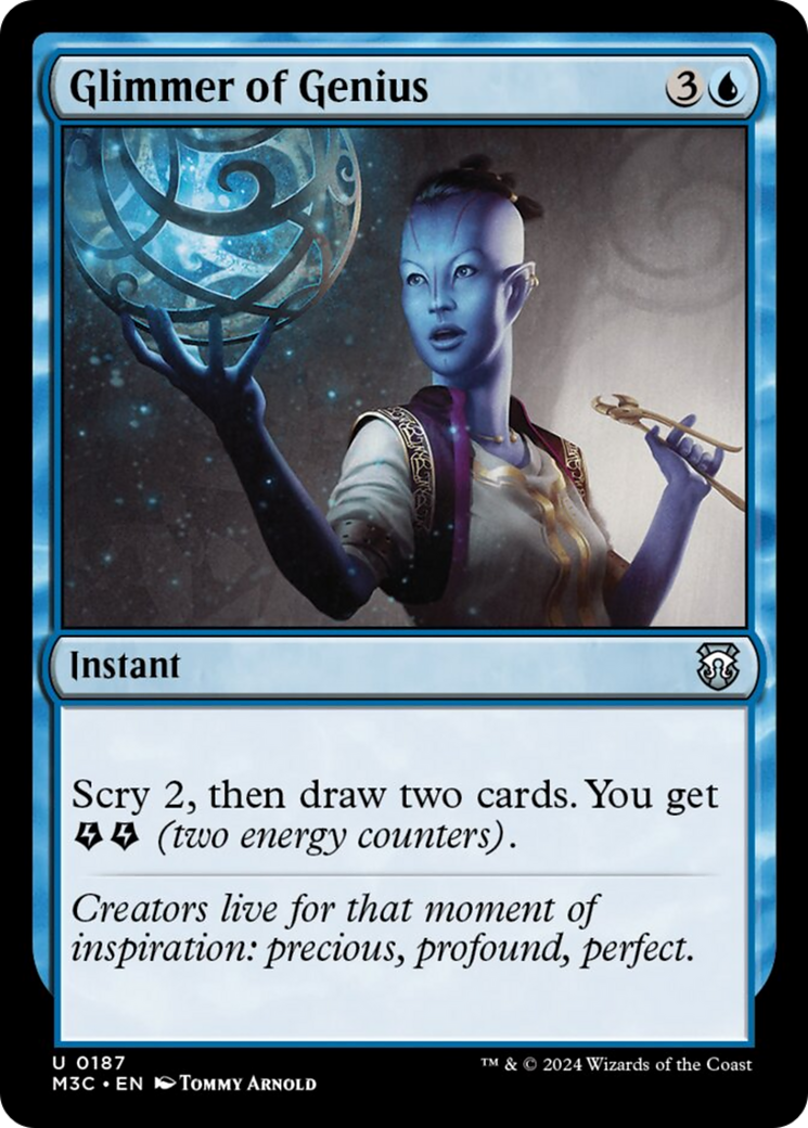 Glimmer of Genius (Ripple Foil) [Modern Horizons 3 Commander] | The CG Realm