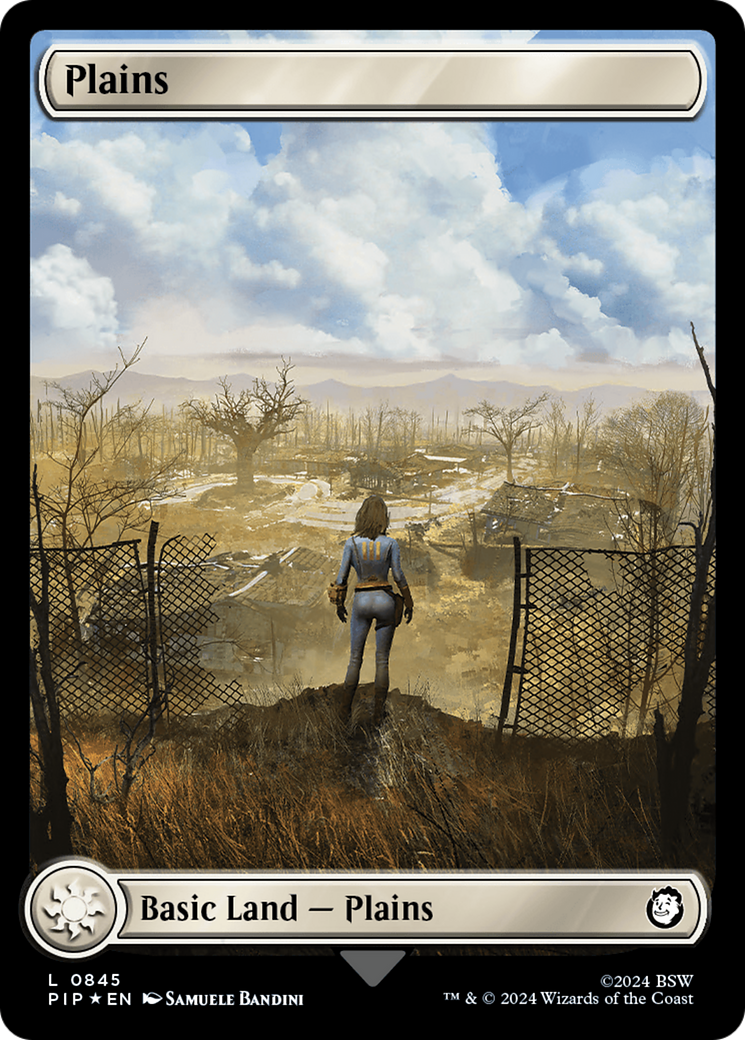 Plains (0845) (Surge Foil) [Fallout] | The CG Realm