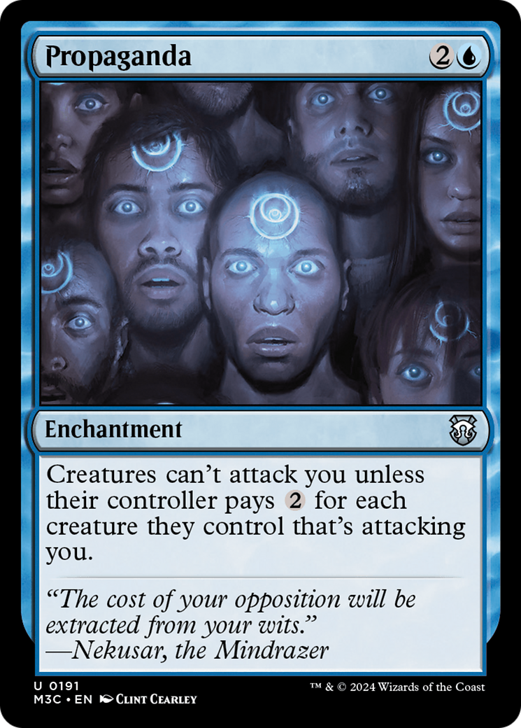 Propaganda (Ripple Foil) [Modern Horizons 3 Commander] | The CG Realm