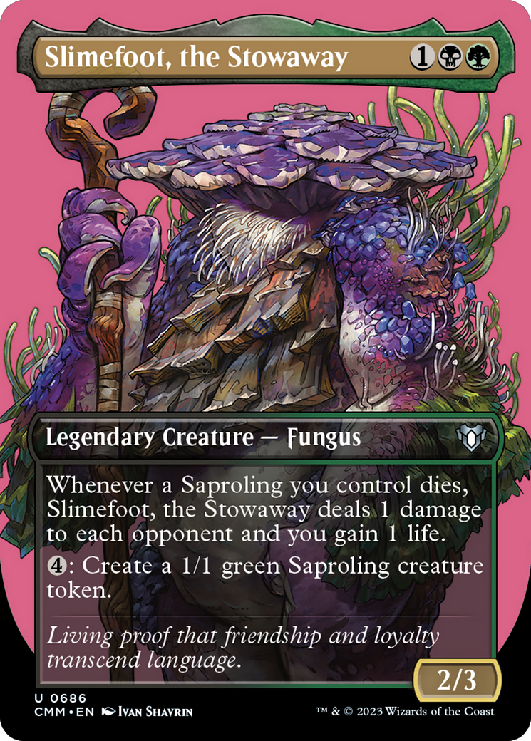 Slimefoot, the Stowaway (Borderless Profile) [Commander Masters] | The CG Realm