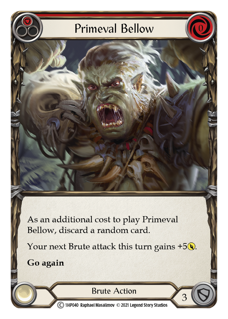 Primeval Bellow (Red) [1HP040] (History Pack 1) | The CG Realm