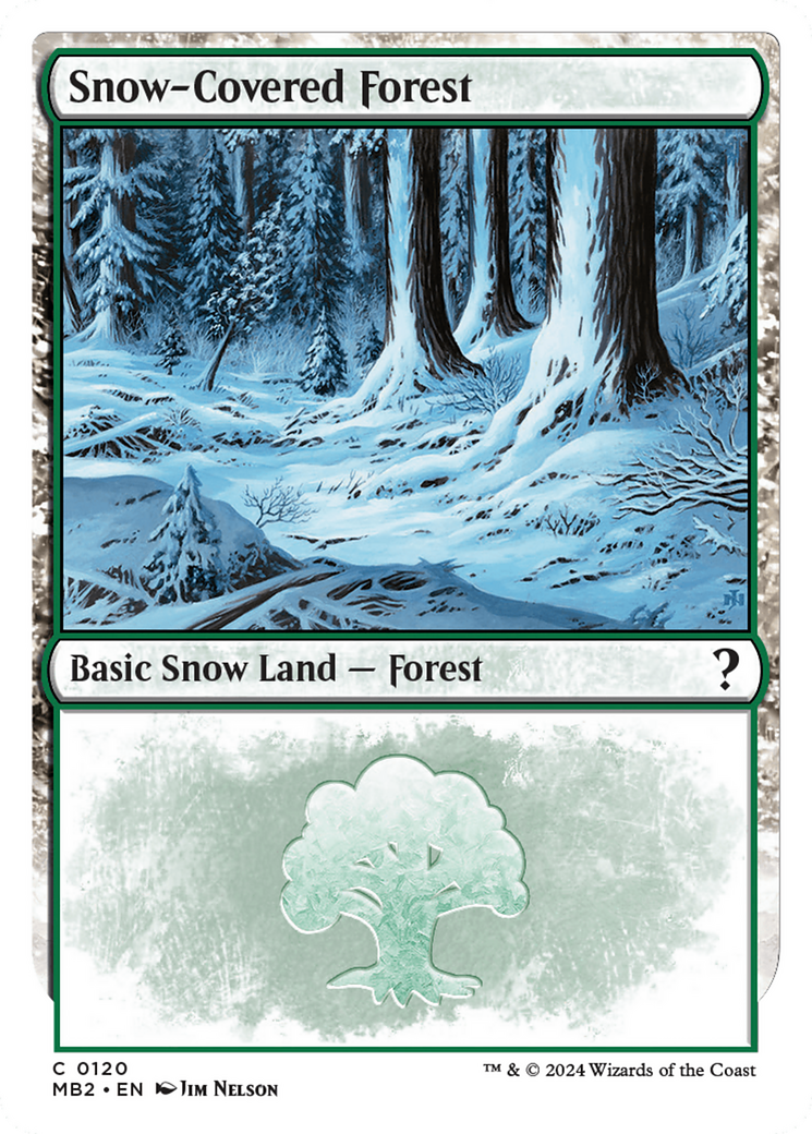 Snow-Covered Forest (White Border) [Mystery Booster 2] | The CG Realm