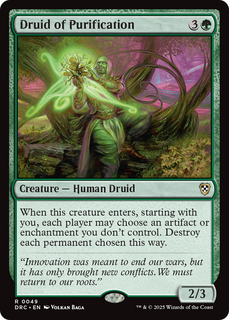 Druid of Purification [Aetherdrift Commander] | The CG Realm