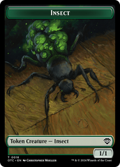 Insect // Elemental (0017) Double-Sided Token [Outlaws of Thunder Junction Commander Tokens] | The CG Realm