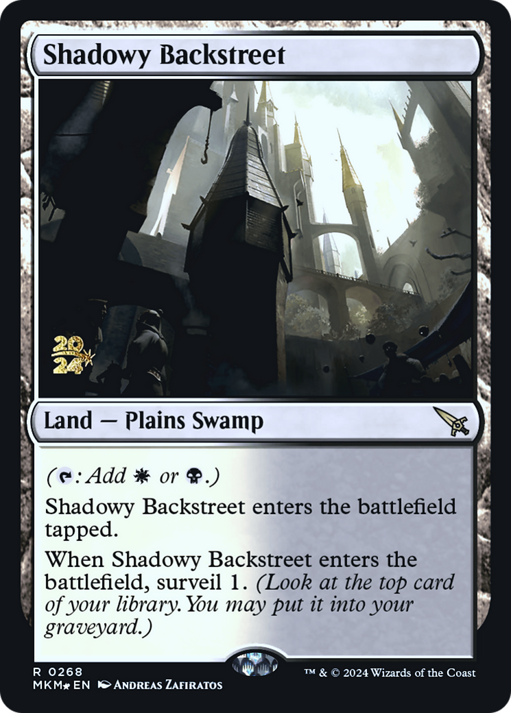 Shadowy Backstreet [Murders at Karlov Manor Prerelease Promos] | The CG Realm