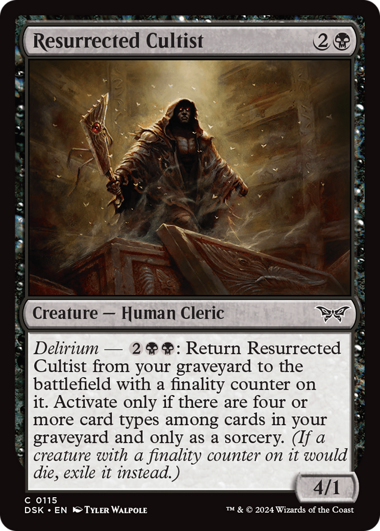 Resurrected Cultist [Duskmourn: House of Horror] | The CG Realm