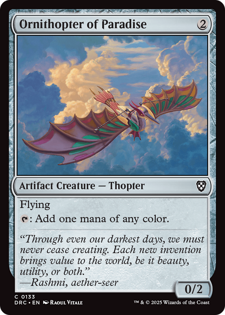 Ornithopter of Paradise [Aetherdrift Commander] | The CG Realm