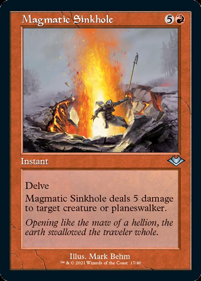 Magmatic Sinkhole (Retro Foil Etched) [Modern Horizons] | The CG Realm