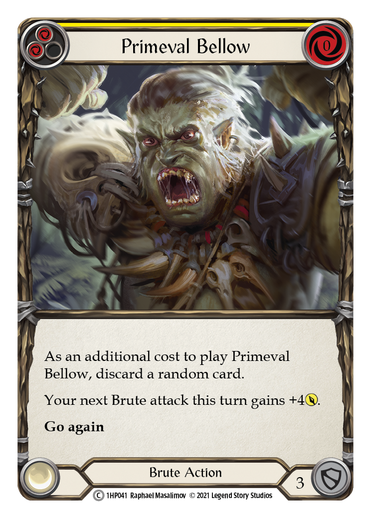 Primeval Bellow (Yellow) [1HP041] (History Pack 1) | The CG Realm