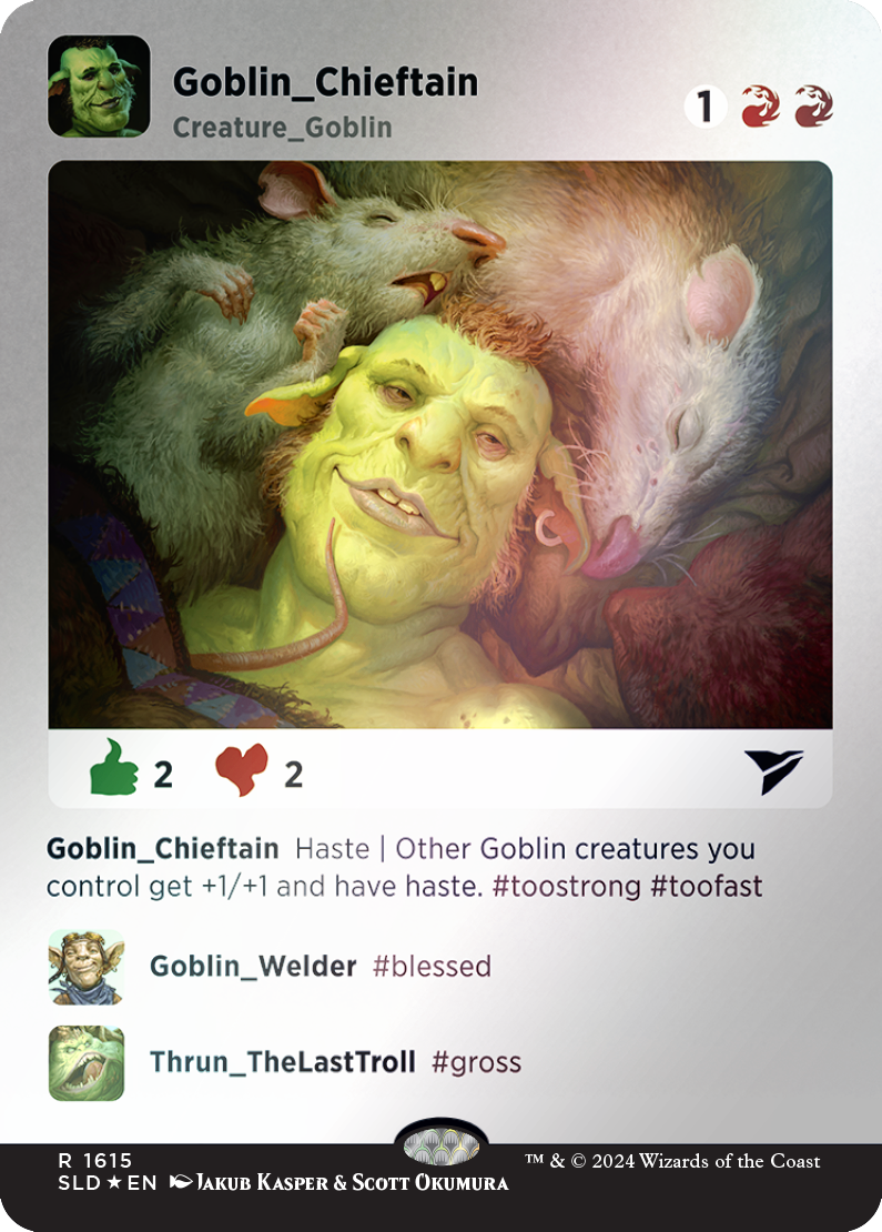 Goblin Chieftain (Rainbow Foil) [Secret Lair Drop Series] | The CG Realm