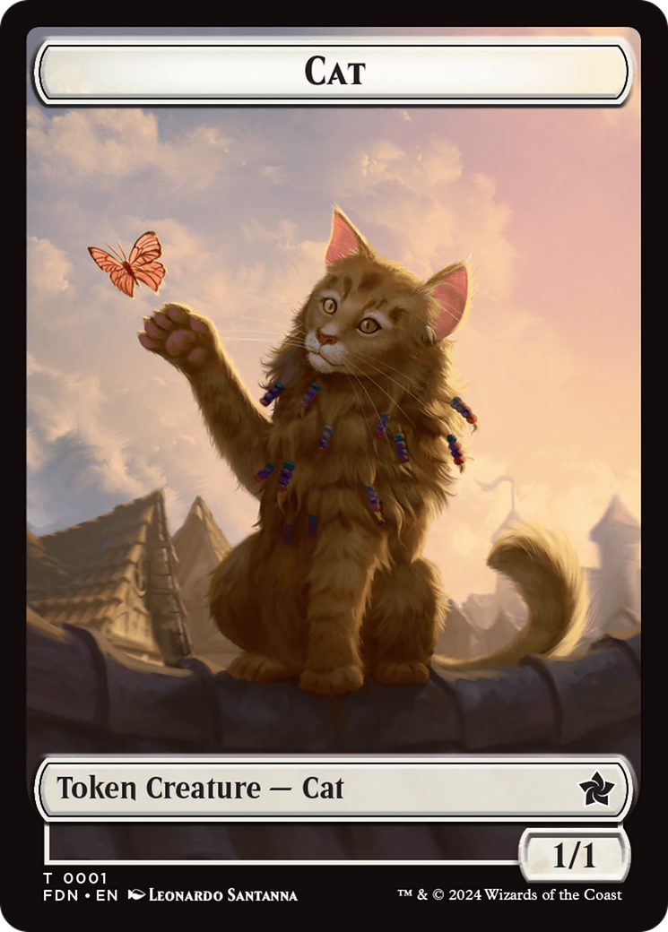 Cat (0001) // Cat (0002) Doubled-Sided Token [Foundations Tokens] | The CG Realm