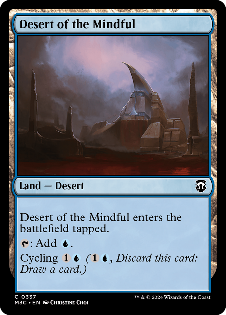 Desert of the Mindful (Ripple Foil) [Modern Horizons 3 Commander] | The CG Realm