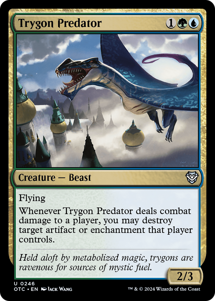 Trygon Predator [Outlaws of Thunder Junction Commander] | The CG Realm