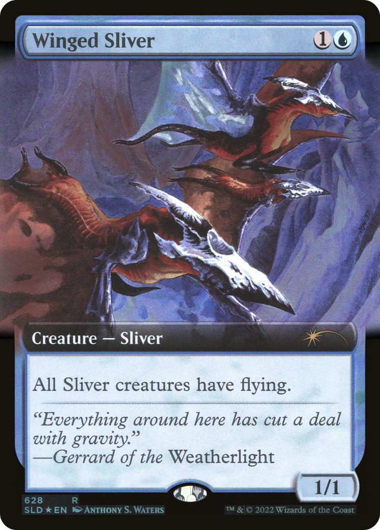 Winged Sliver (Extended Art) [Secret Lair Drop Promos] | The CG Realm