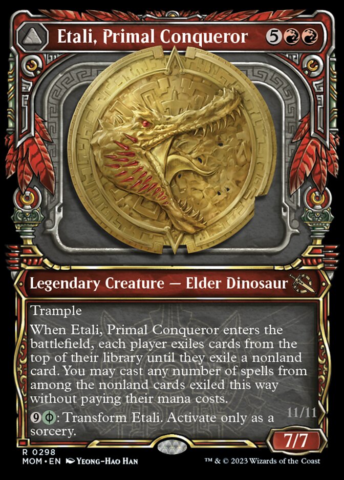 Etali, Primal Conqueror // Etali, Primal Sickness (Showcase Planar Booster Fun) [March of the Machine] | The CG Realm