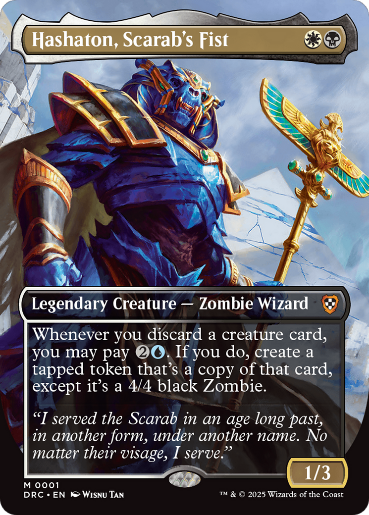 Hashaton, Scarab's Fist (Borderless) [Aetherdrift Commander] | The CG Realm