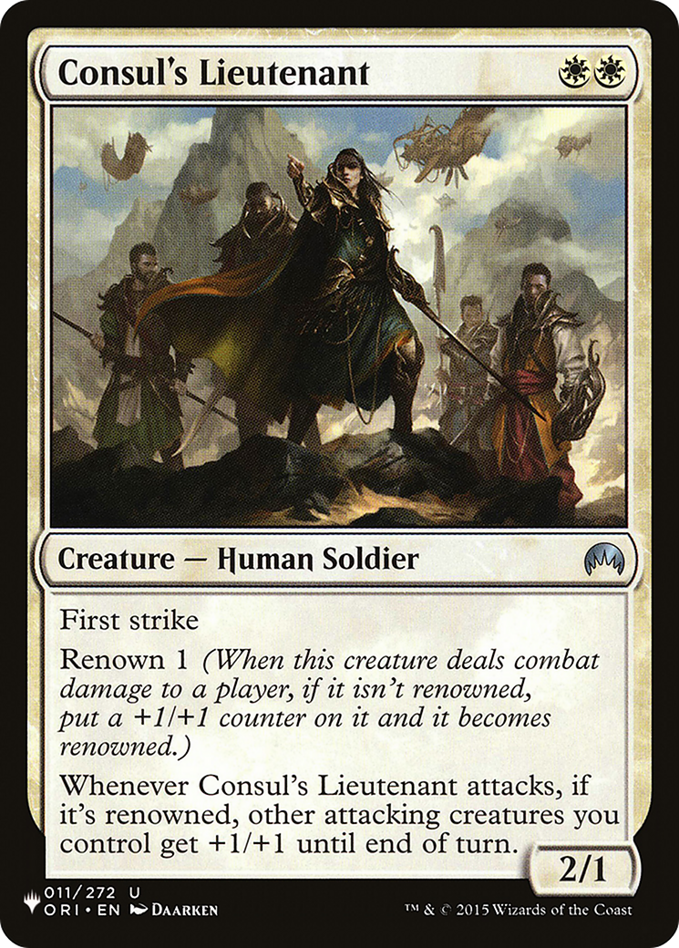 Consul's Lieutenant [The List Reprints] | The CG Realm