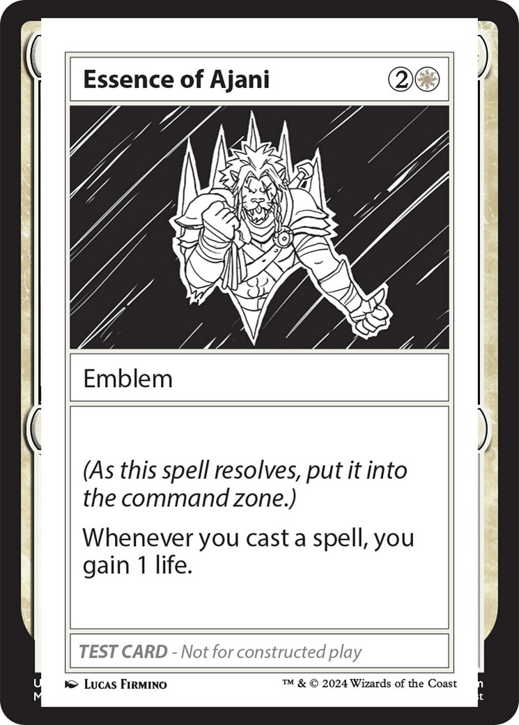 Essence of Ajani [Mystery Booster 2 Playtest Cards] | The CG Realm