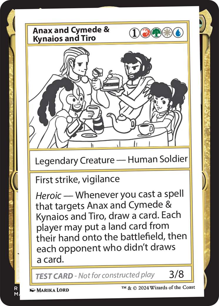 Anax and Cymede & Kynaios and Tiro [Mystery Booster 2 Playtest Cards] | The CG Realm